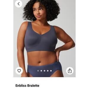 Soma Enbliss Bralette NWT - Gray Ink - Size XXL